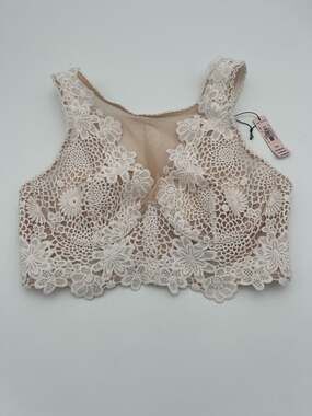Victoria's Secret Dream Angels High Neck Floral Lace Bralette 34B sexy NWT $55